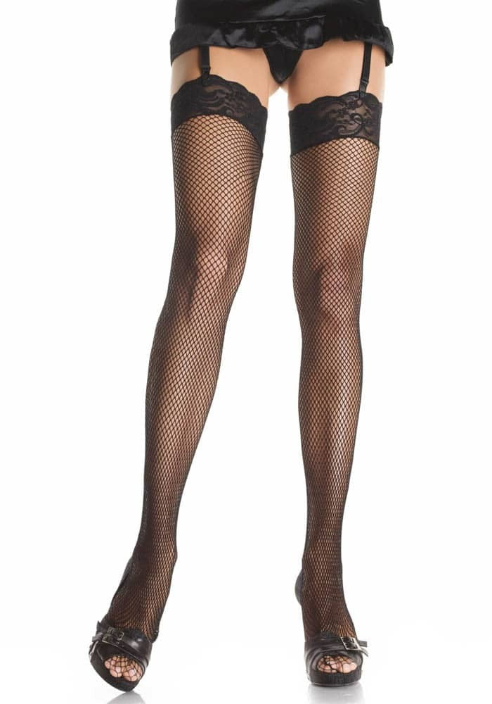 729023 FISHNET THIGH HI W/3"