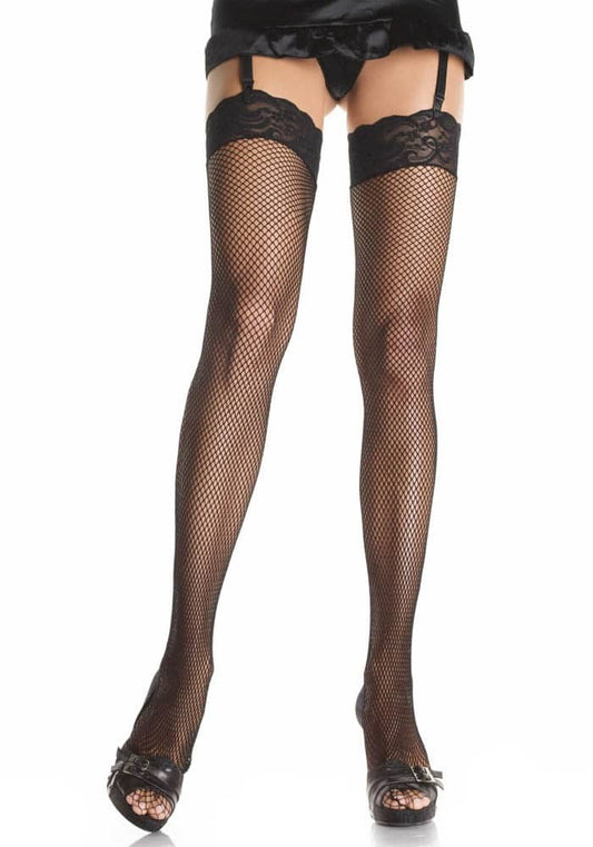729023 FISHNET THIGH HI W/3"